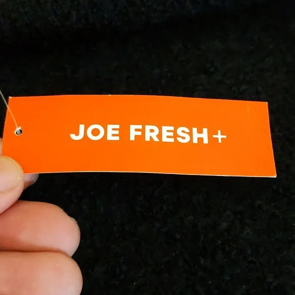 Joe Fresh| NWT Black Crew Neck Sweater Some Recycled Materials - Picture 9 of 13